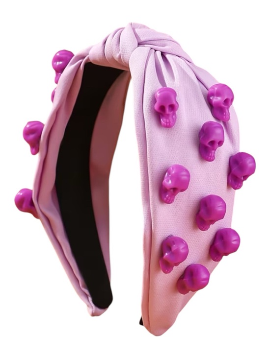 Whimsy_and_Lily Accessories - Purple Skull Headband